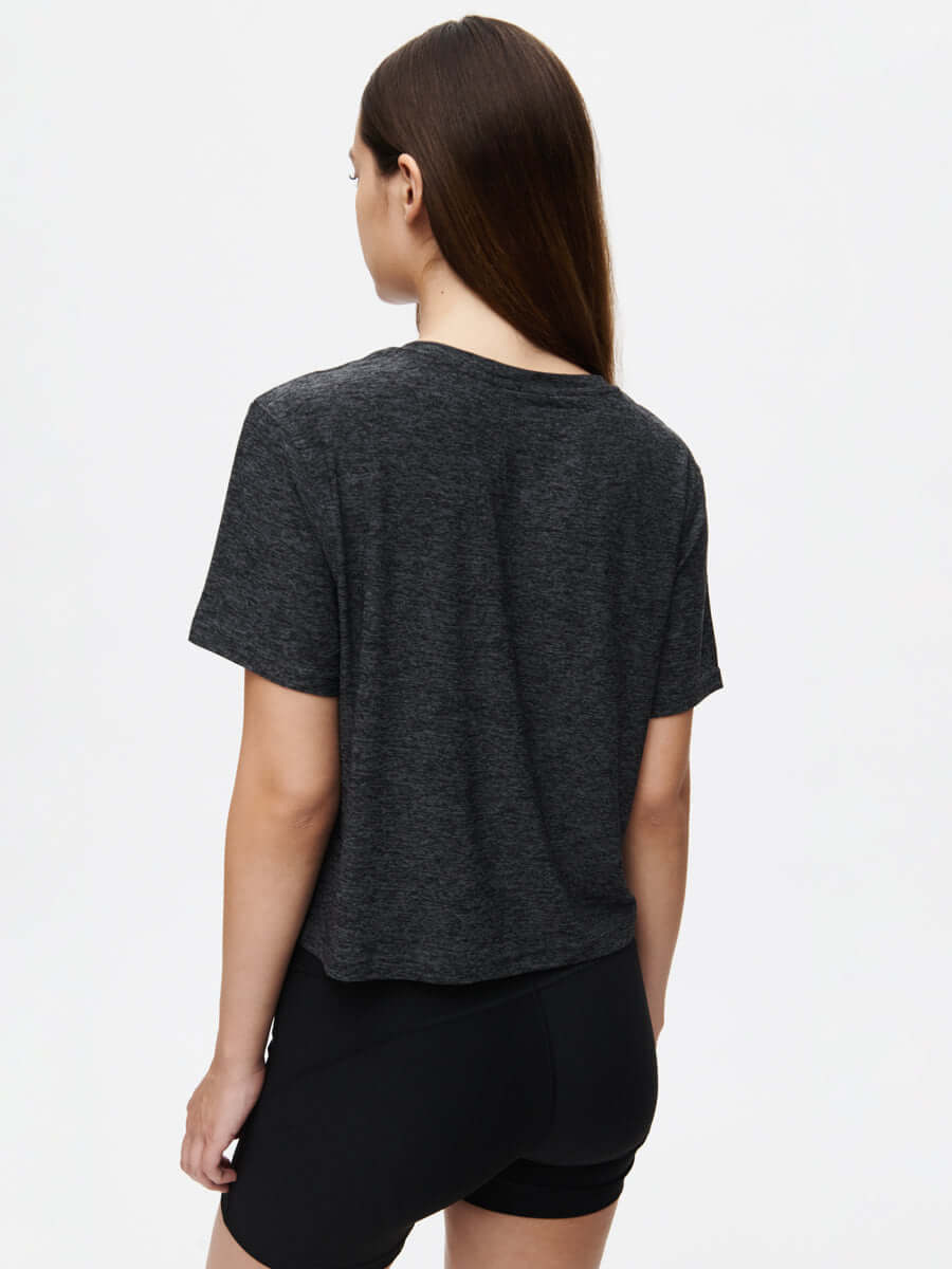 CloudKnit Boxy Shortsleeve Charcoal