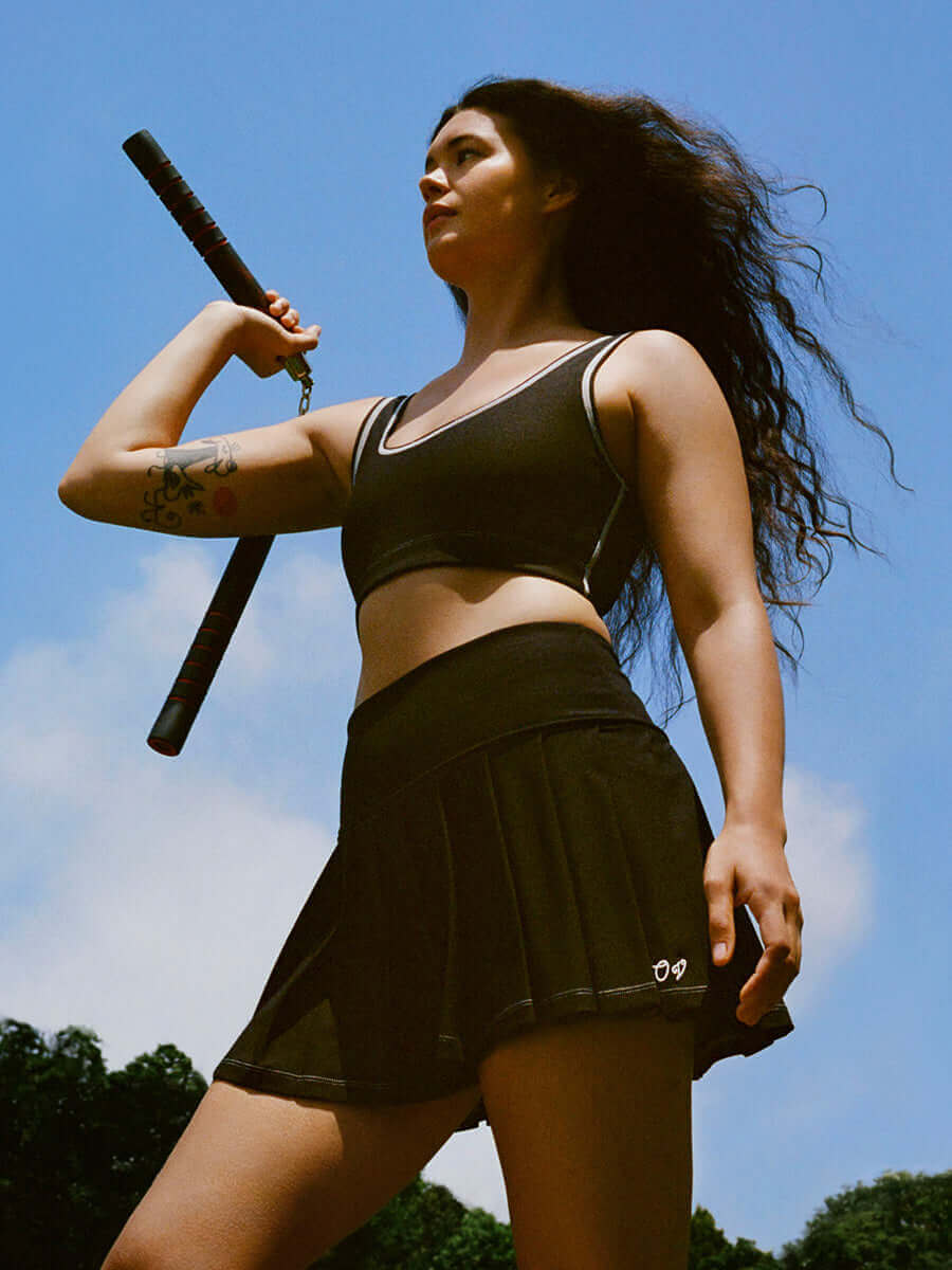 Doing Things 3" Skort Black