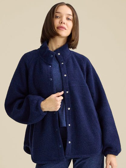 MegaFleece Snap Jacket Navy