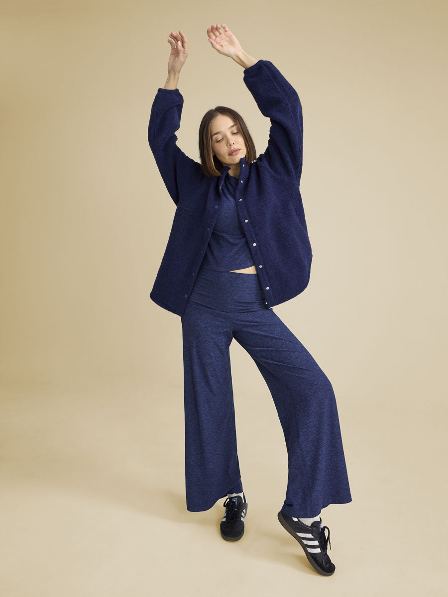 MegaFleece Snap Jacket Navy