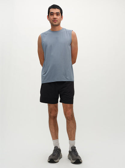ThinkFast Mesh Muscle Tank Granite