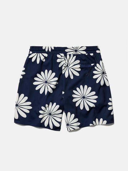 SolarCool 7" Beach Short Navy Floral