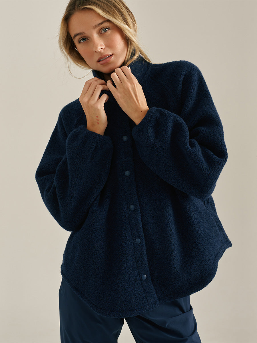 MegaFleece Snap Jacket Navy