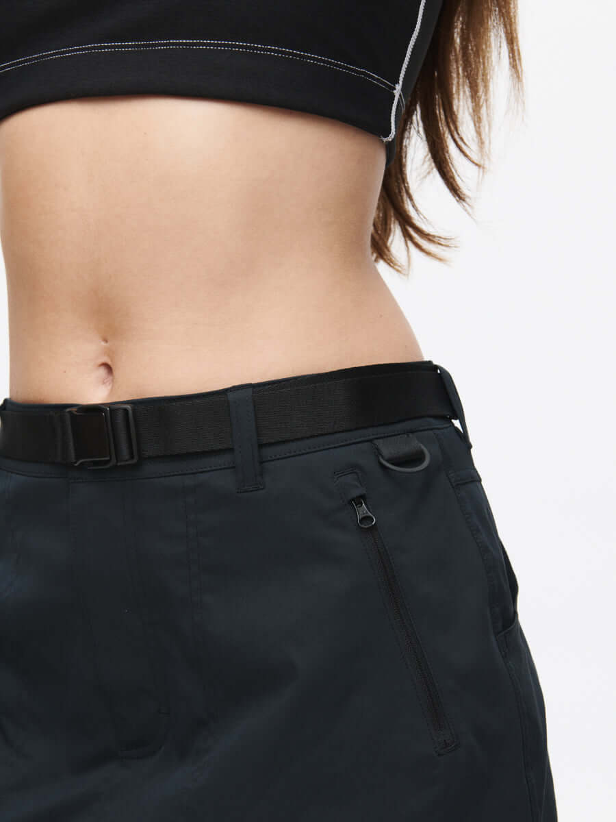 Outdoor 4" Skort Black