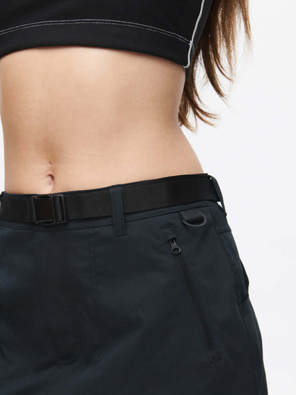 Outdoor 4" Skort Black