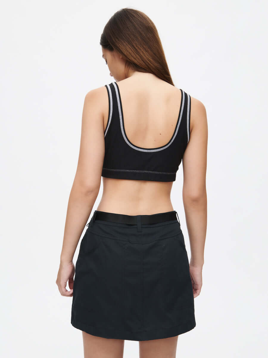 Outdoor 4" Skort Black