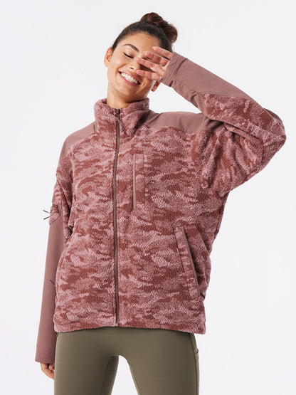 PrimoFleece Full Zip Deep Taupe Cloud