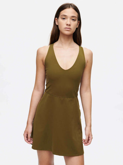 Volley Dress Dark Olive