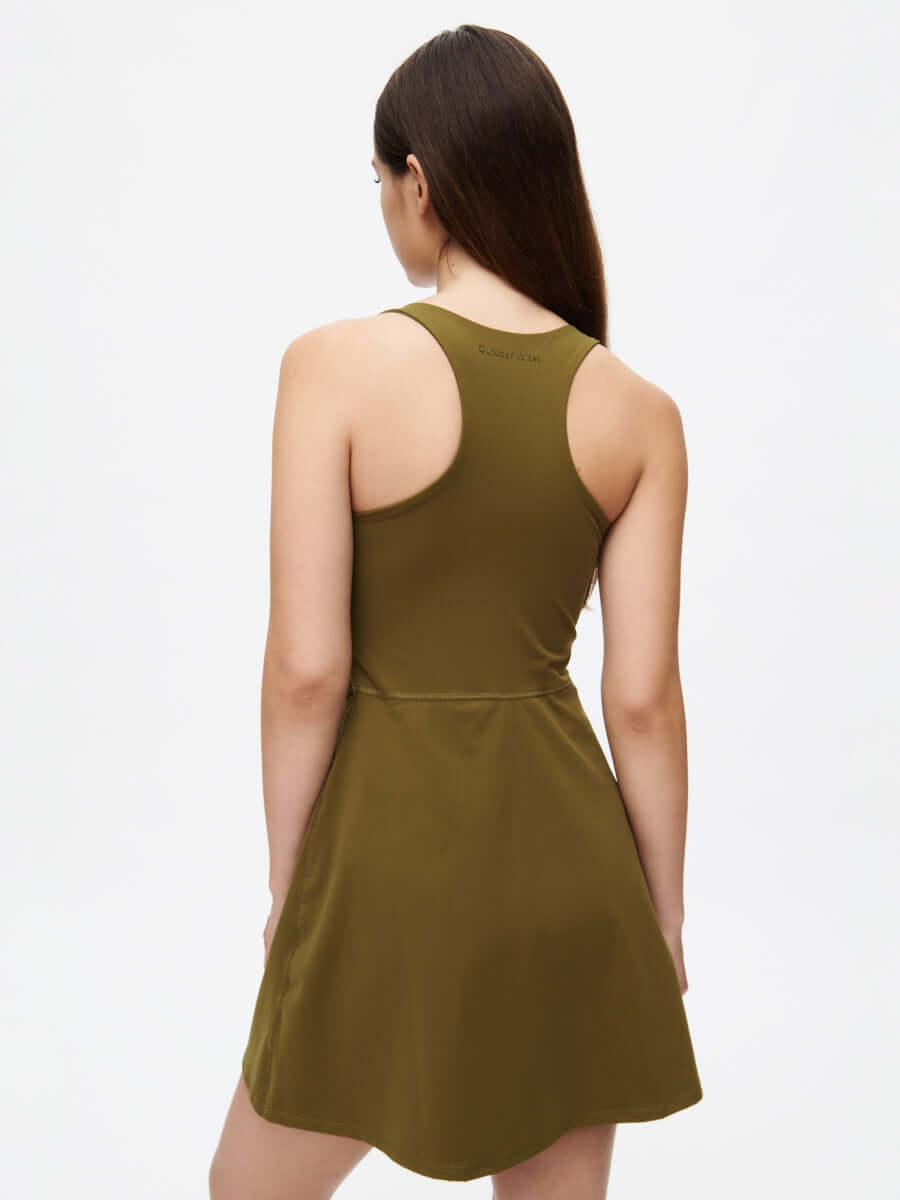 Volley Dress Dark Olive