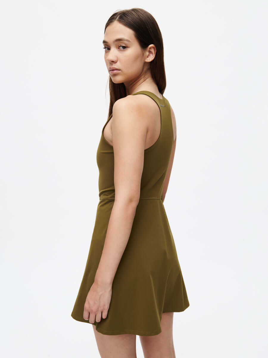 Volley Dress Dark Olive