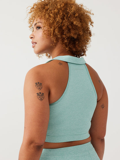 Warmup Collared Crop Top