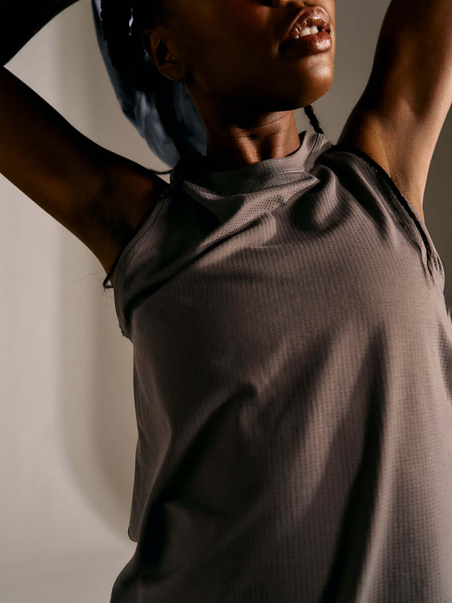 ThinkFast Mesh Muscle Tank Thunder