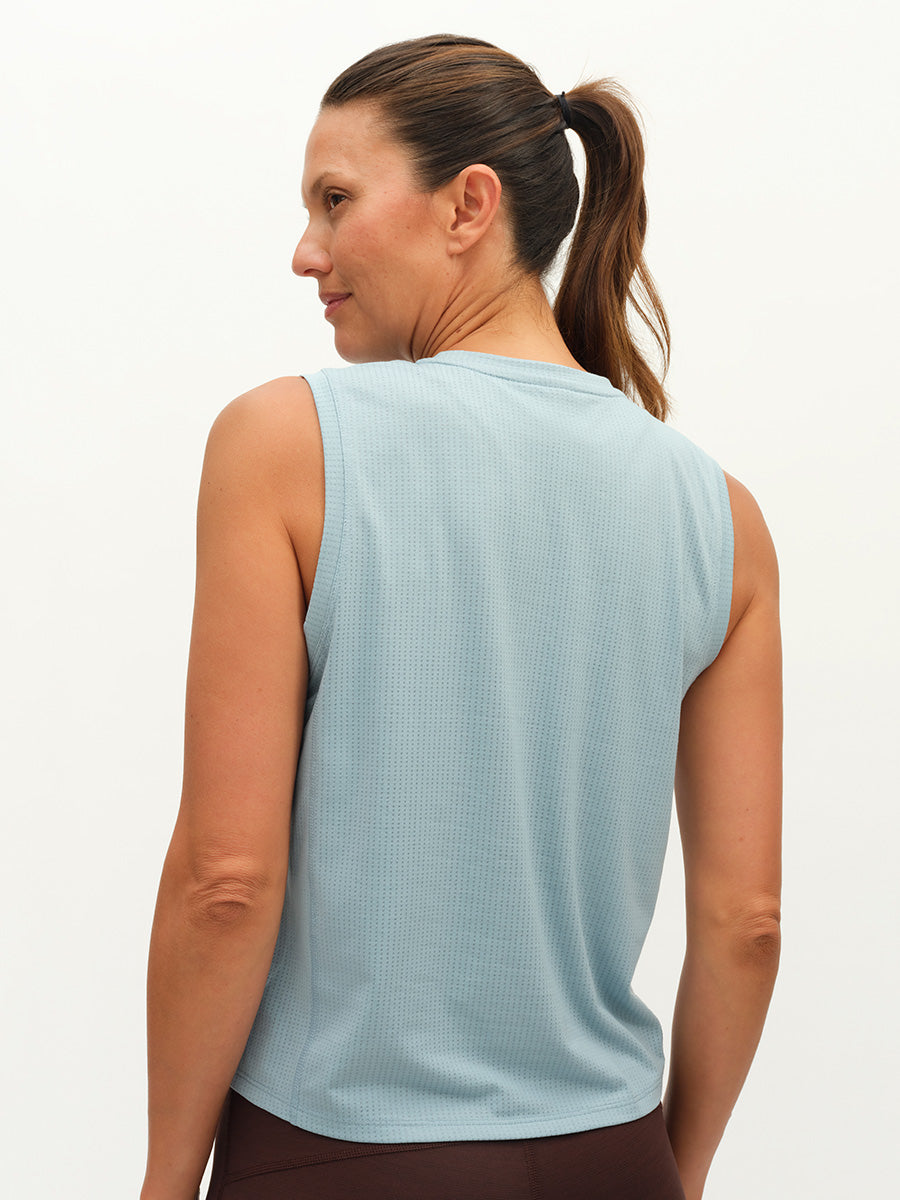 ThinkFast Mesh Muscle Tank Frosted