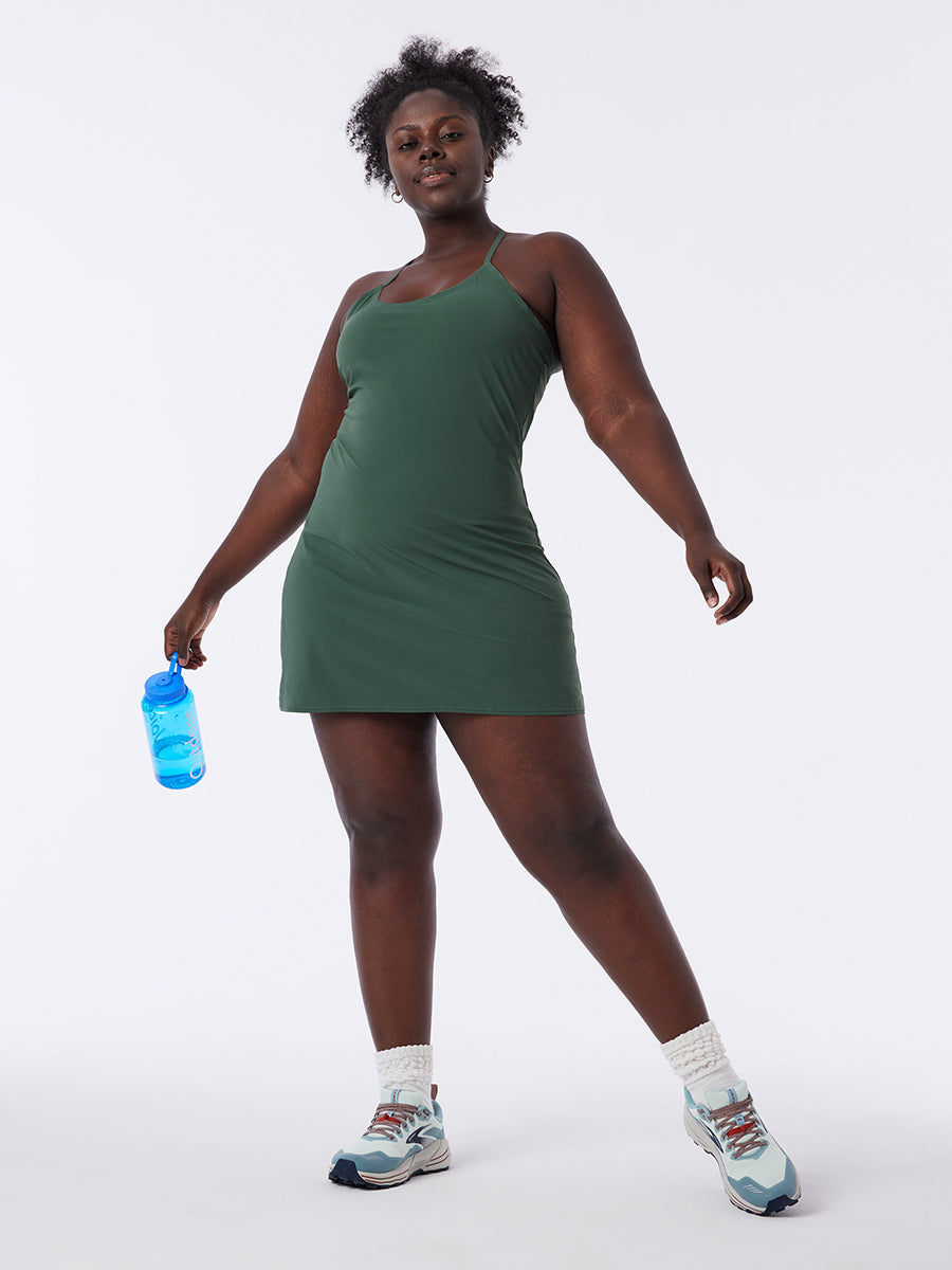 The Exercise Dress Evergreen