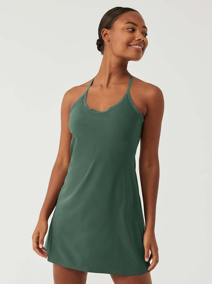 The Exercise Dress Evergreen