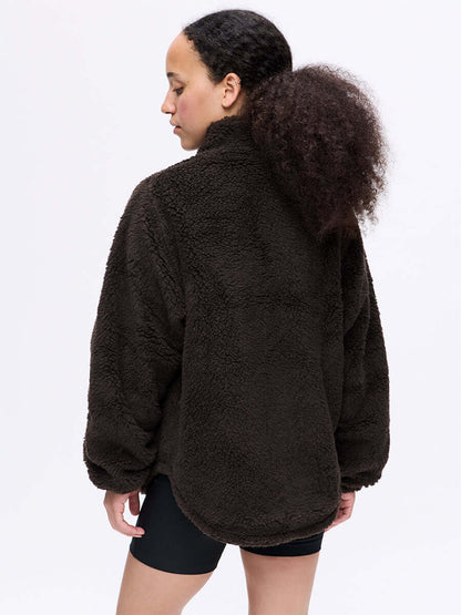 Candy Fleece Snap Jacket Earth