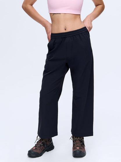 RecTrek Cropped Wide Leg Pant Black