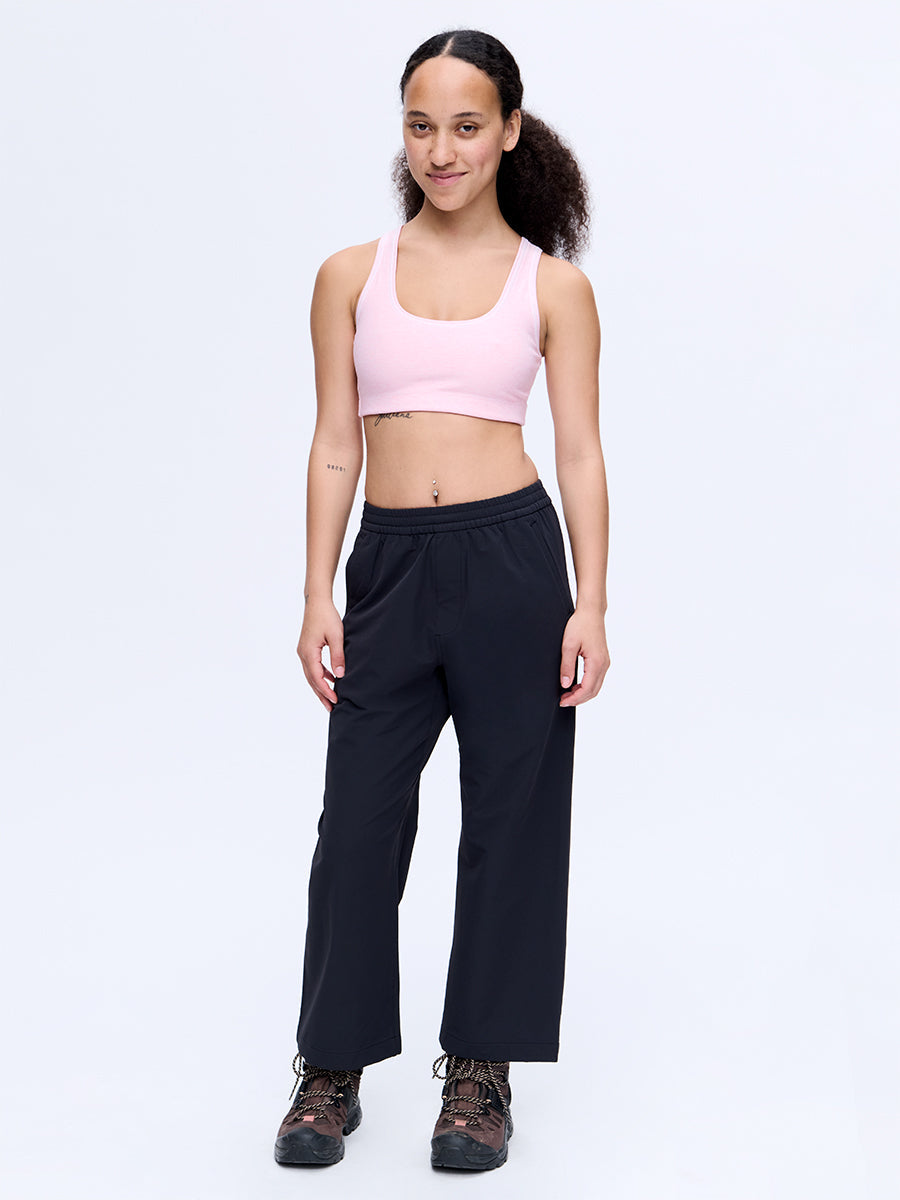 RecTrek Cropped Wide Leg Pant Black