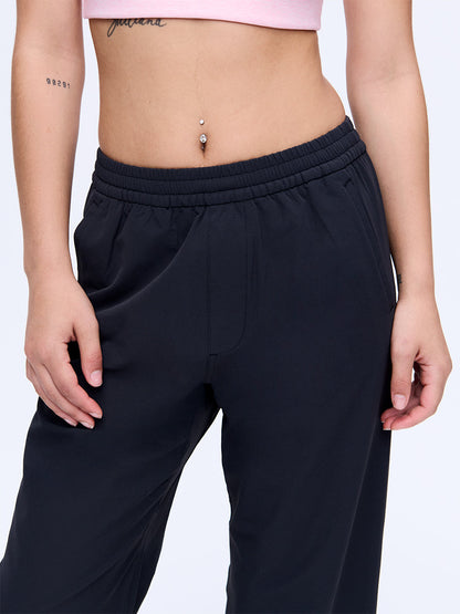 RecTrek Cropped Wide Leg Pant Black