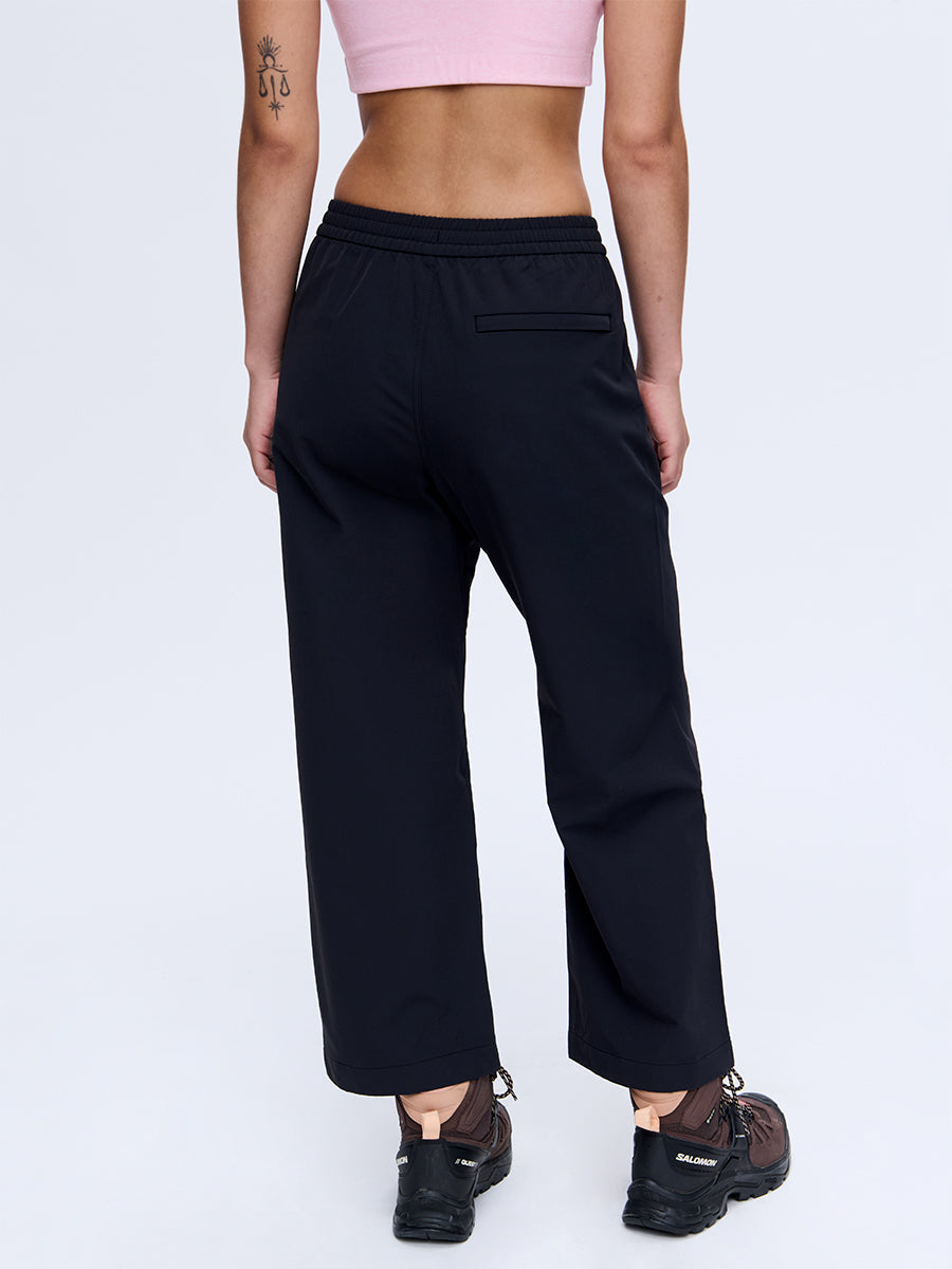 RecTrek Cropped Wide Leg Pant Black
