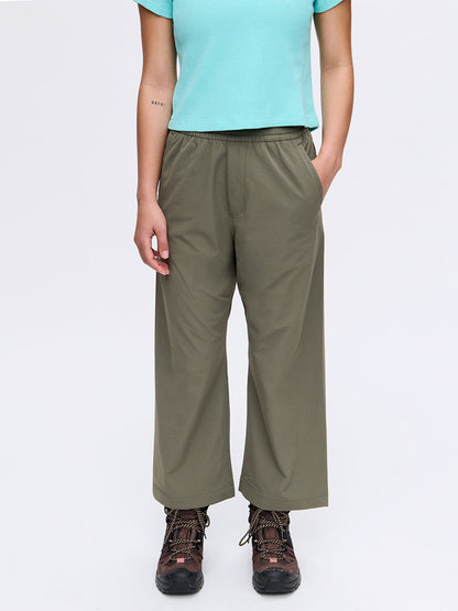 RecTrek Cropped Wide Leg Pant Tea Tree