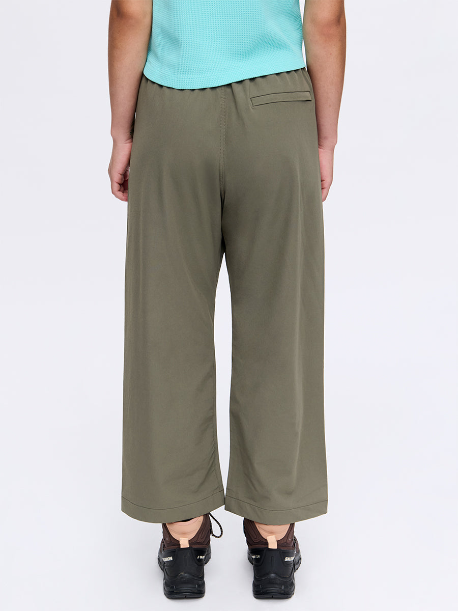 RecTrek Cropped Wide Leg Pant Tea Tree