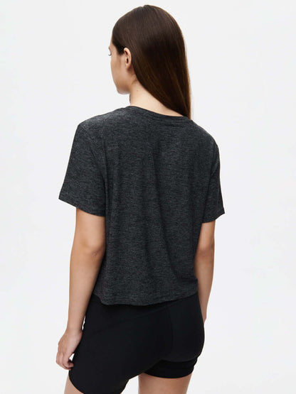 CloudKnit Boxy Shortsleeve Charcoal