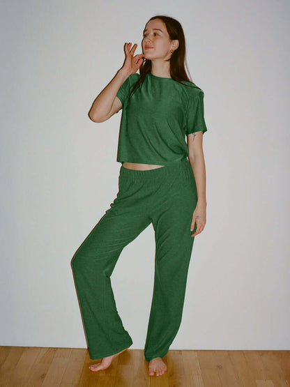 CloudKnit Boxy Shortsleeve Grass
