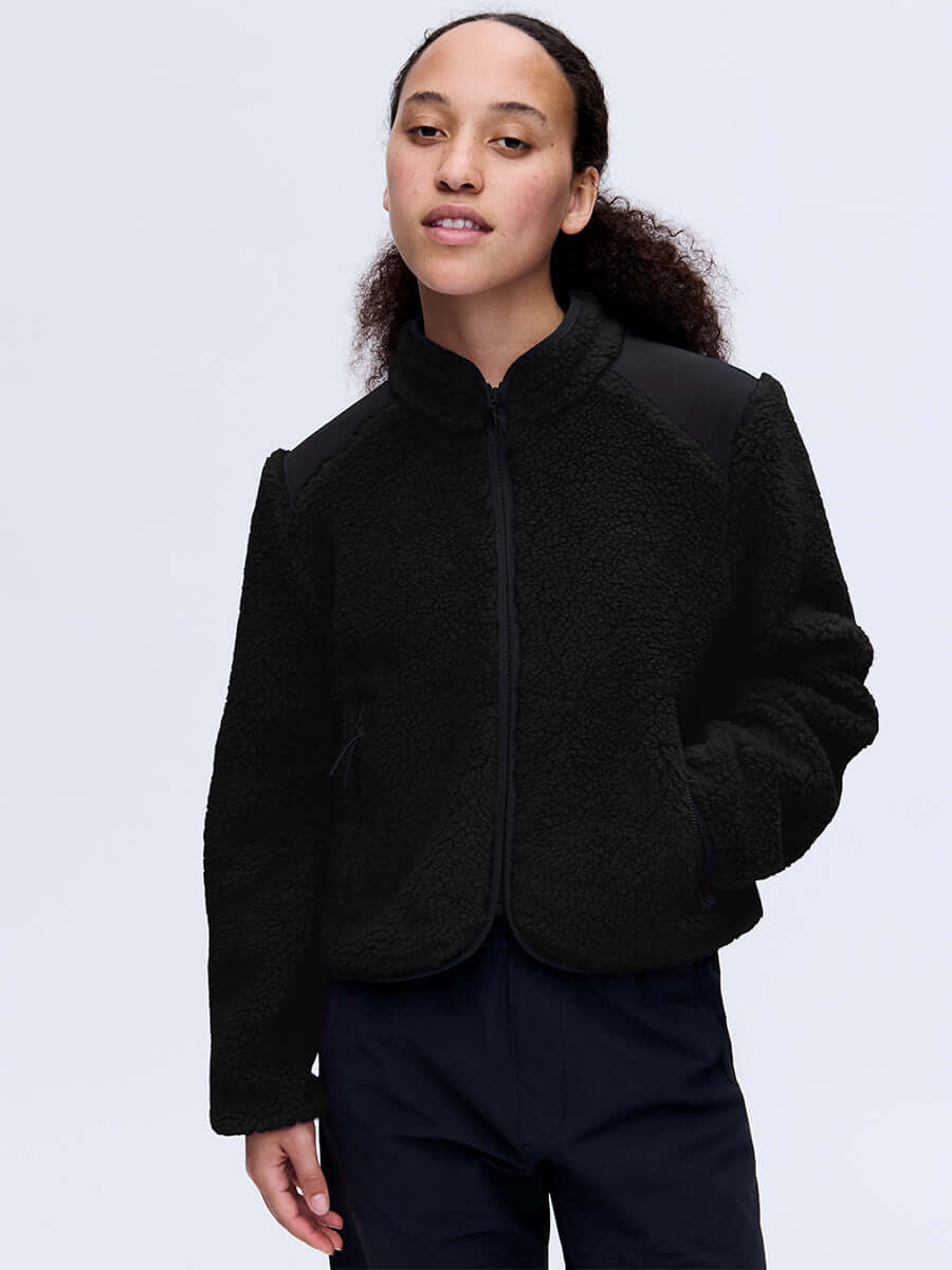 Candy Fleece Jacket Black