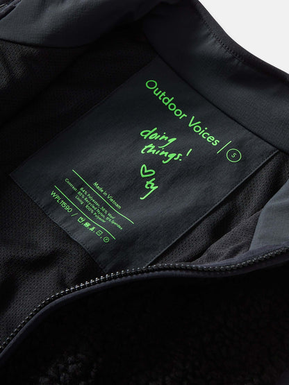 Candy Fleece Jacket Black