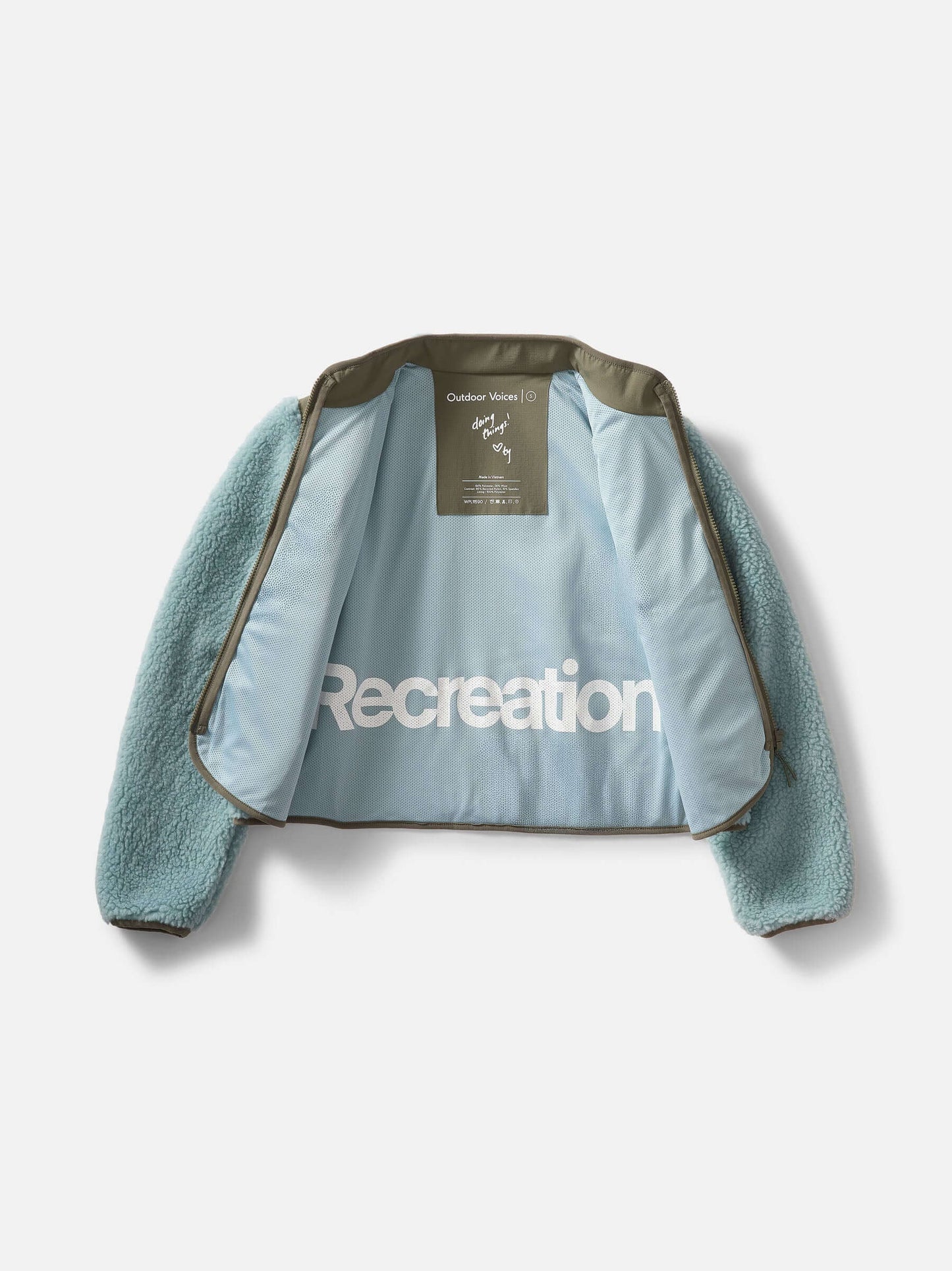 Candy Fleece Jacket Steel Multi