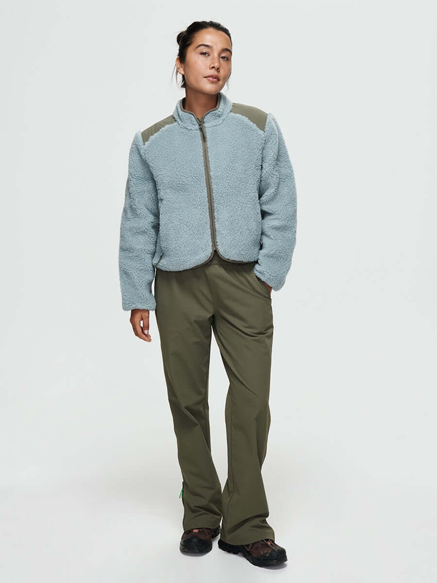 Candy Fleece Jacket Steel Multi