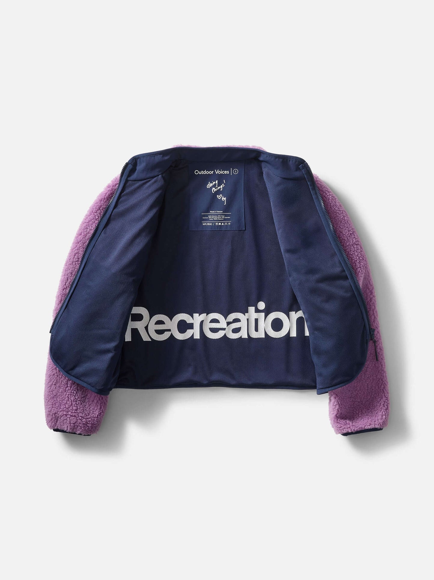 Candy Fleece Jacket Orchid Multi