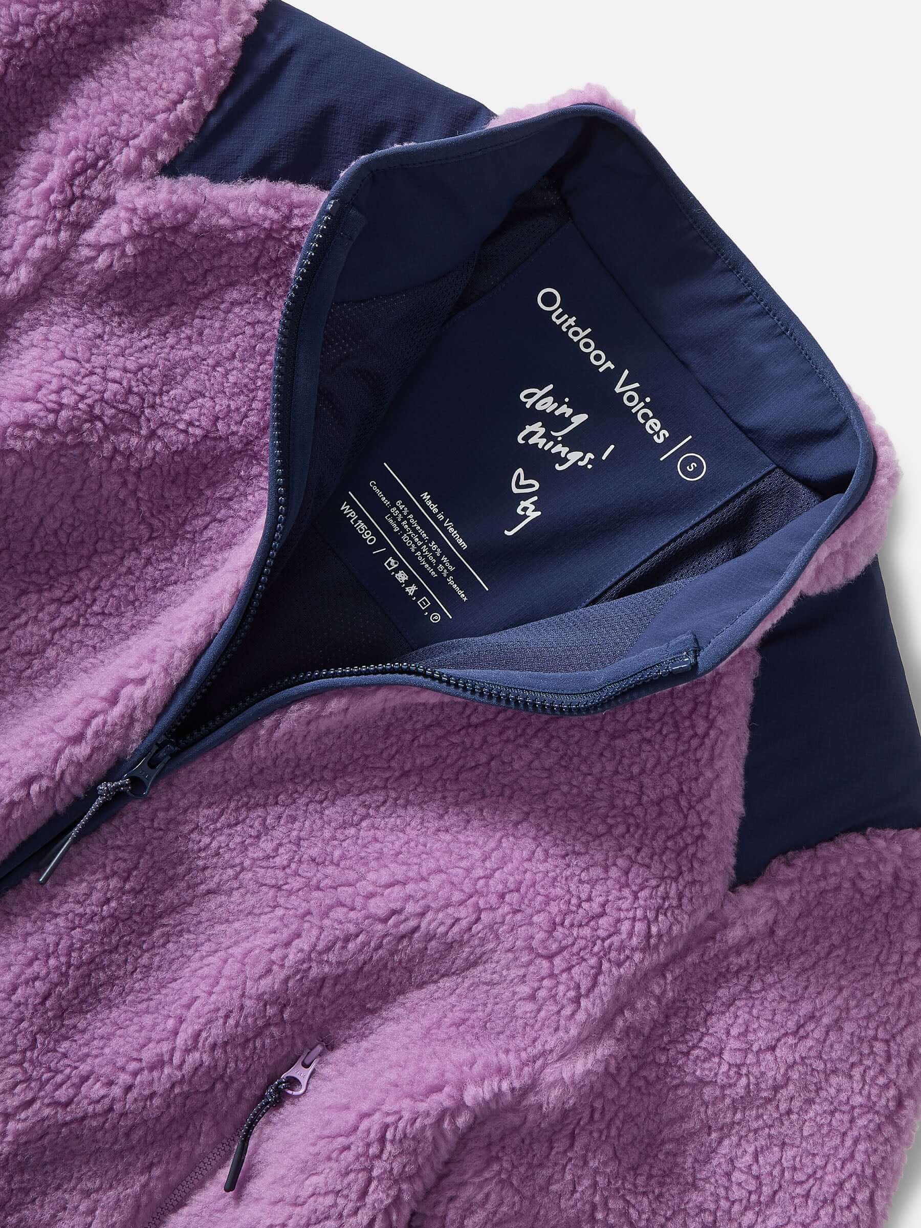 Candy Fleece Jacket Orchid Multi