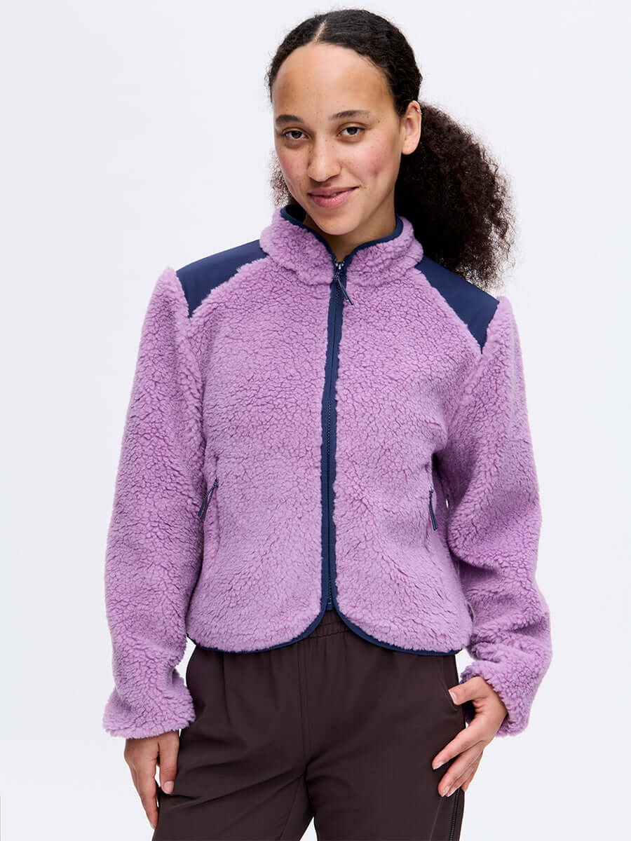 Candy Fleece Jacket Orchid Multi