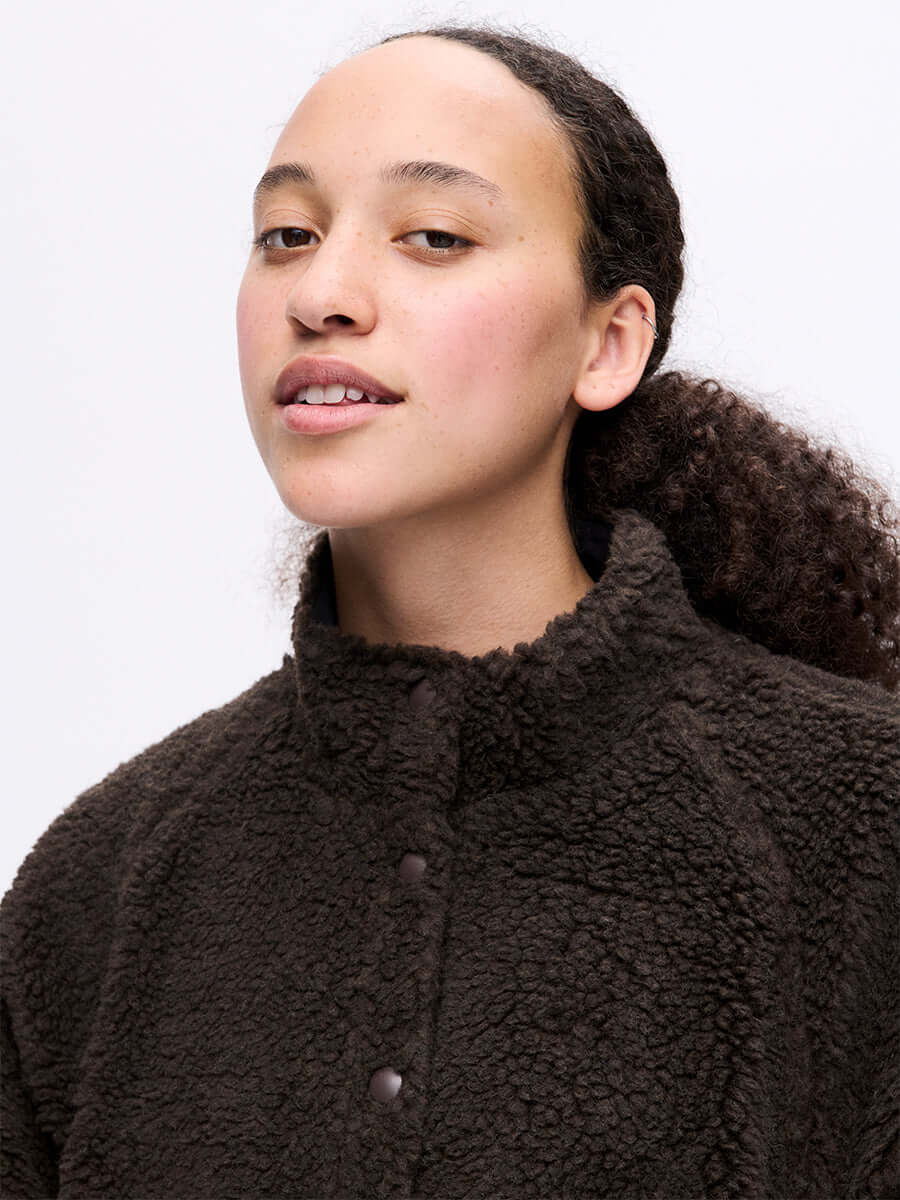 Candy Fleece Snap Jacket Earth