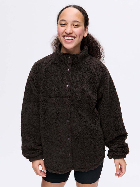 Candy Fleece Snap Jacket Earth
