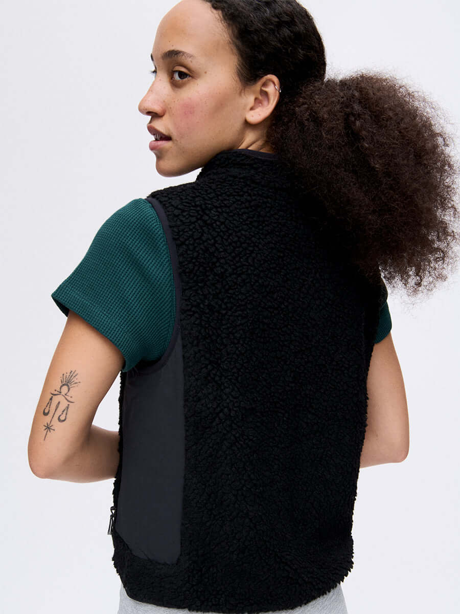 Candy Fleece Vest Black