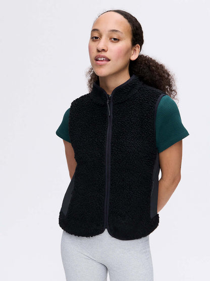 Candy Fleece Vest Black
