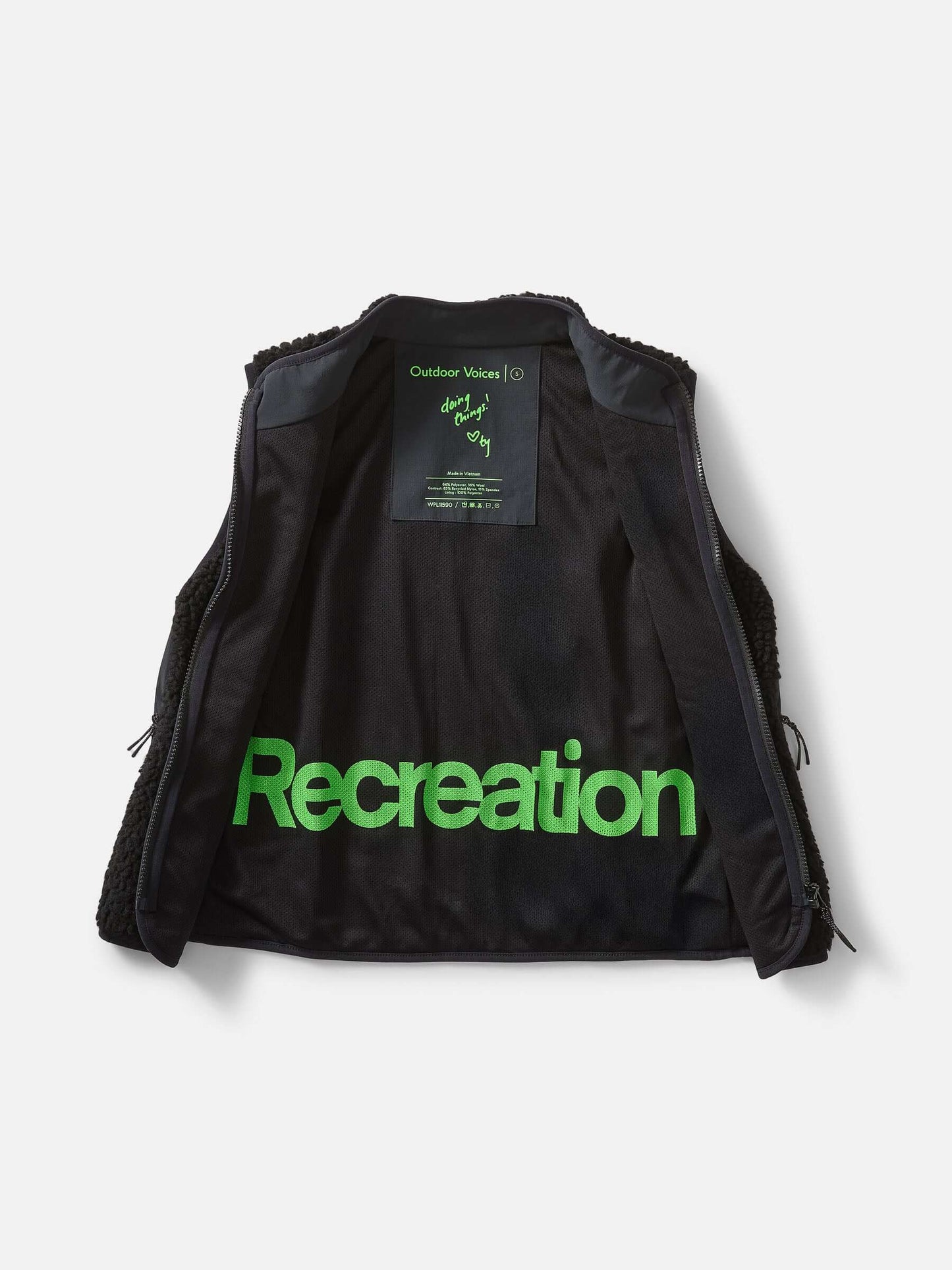 Candy Fleece Vest Black