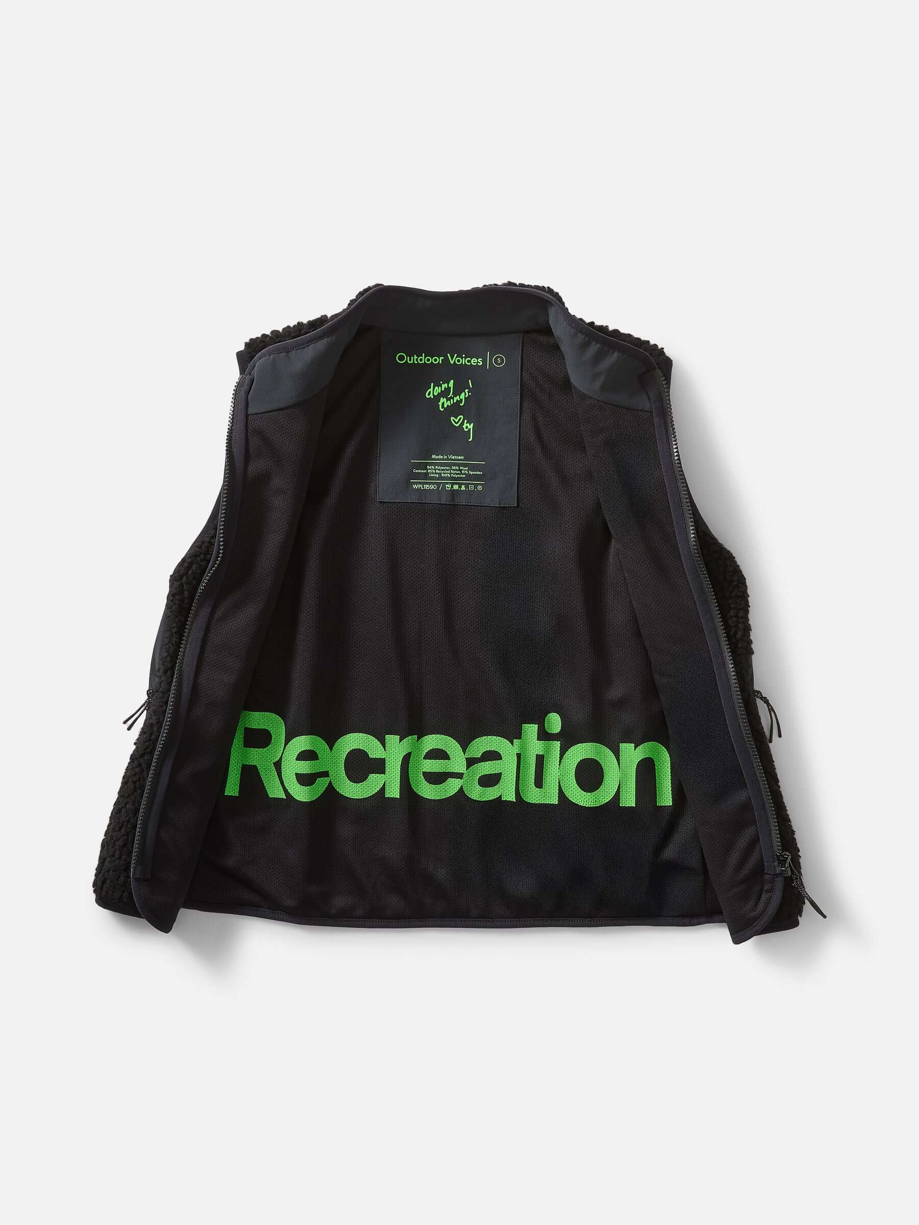 Candy Fleece Vest Black