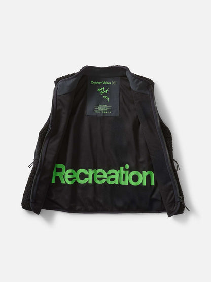 Candy Fleece Vest Black