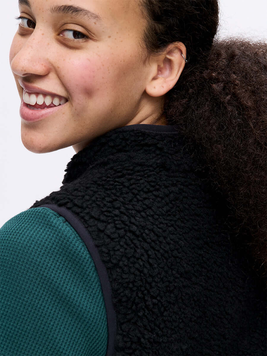 Candy Fleece Vest Black