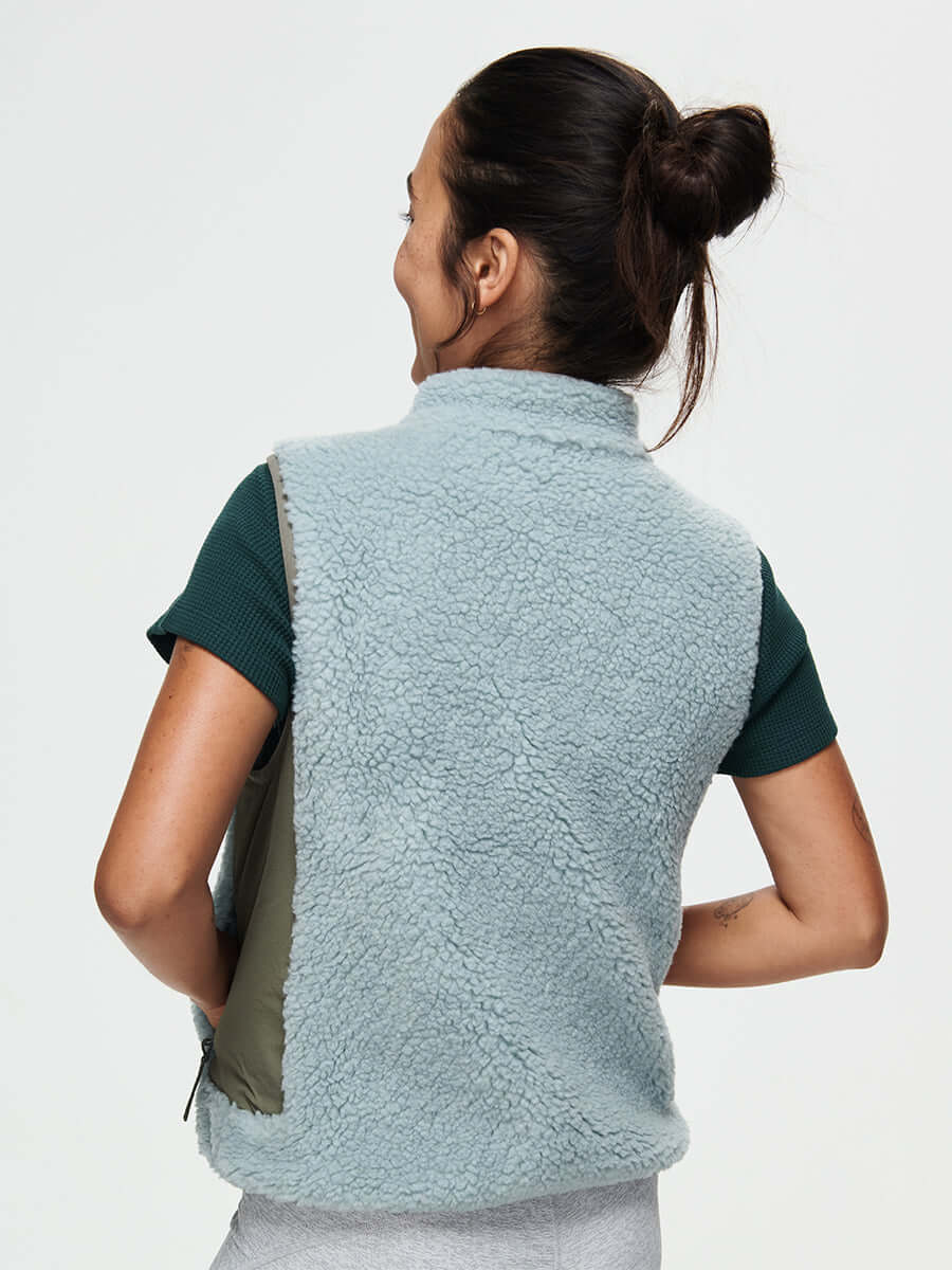 Candy Fleece Vest Steel Multi