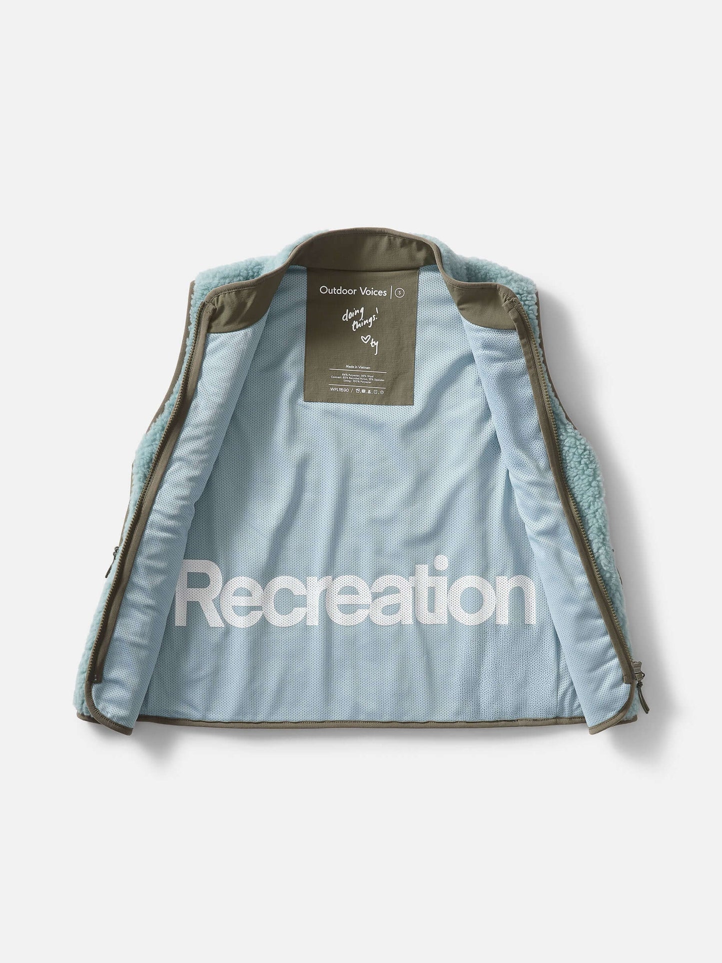 Candy Fleece Vest Steel Multi