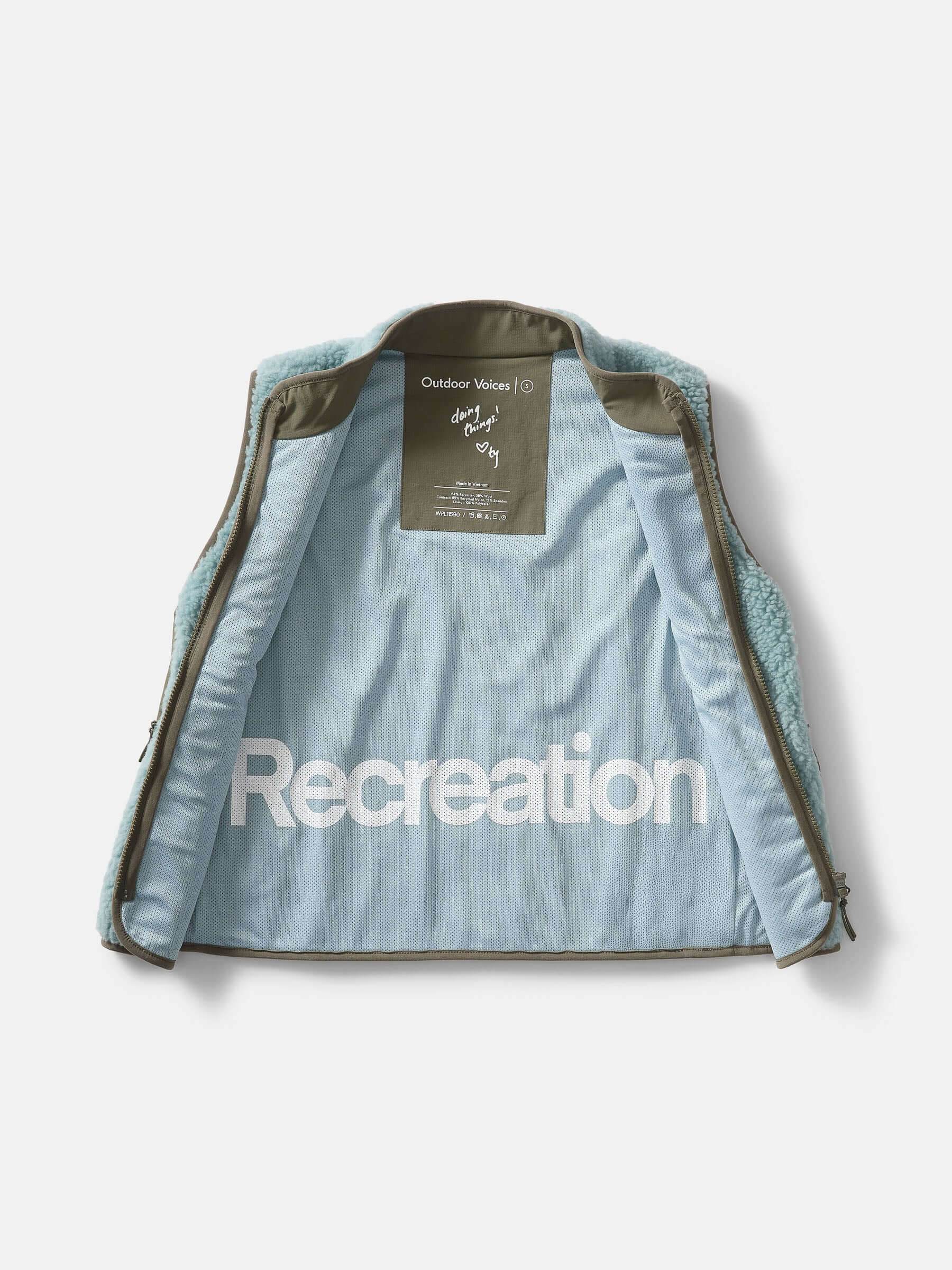 Candy Fleece Vest Steel Multi