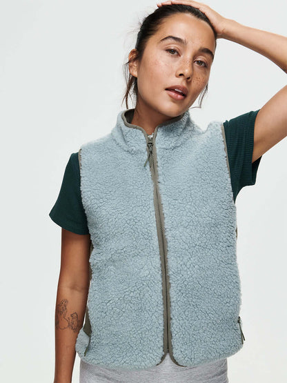 Candy Fleece Vest Steel Multi