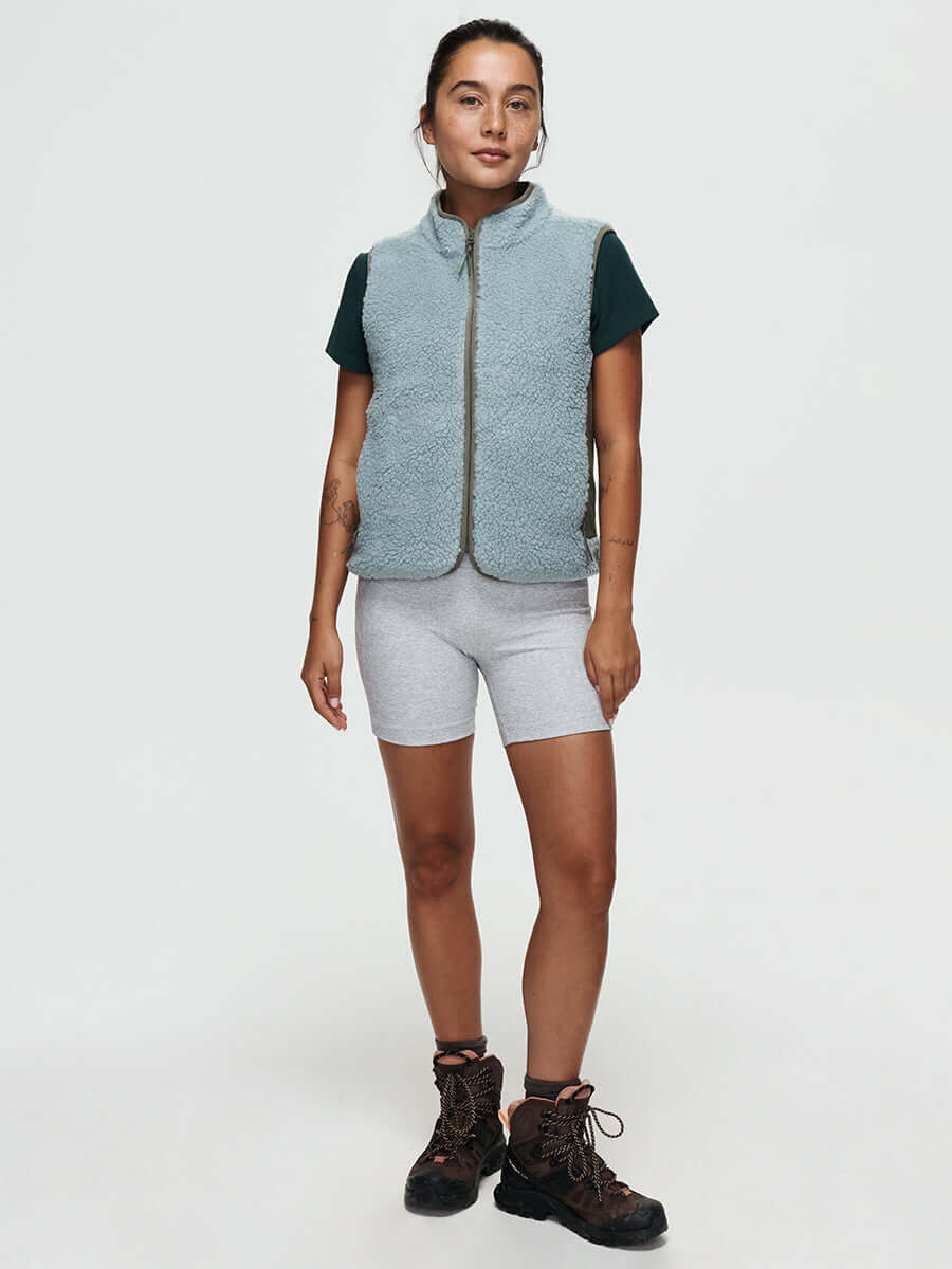 Candy Fleece Vest Steel Multi