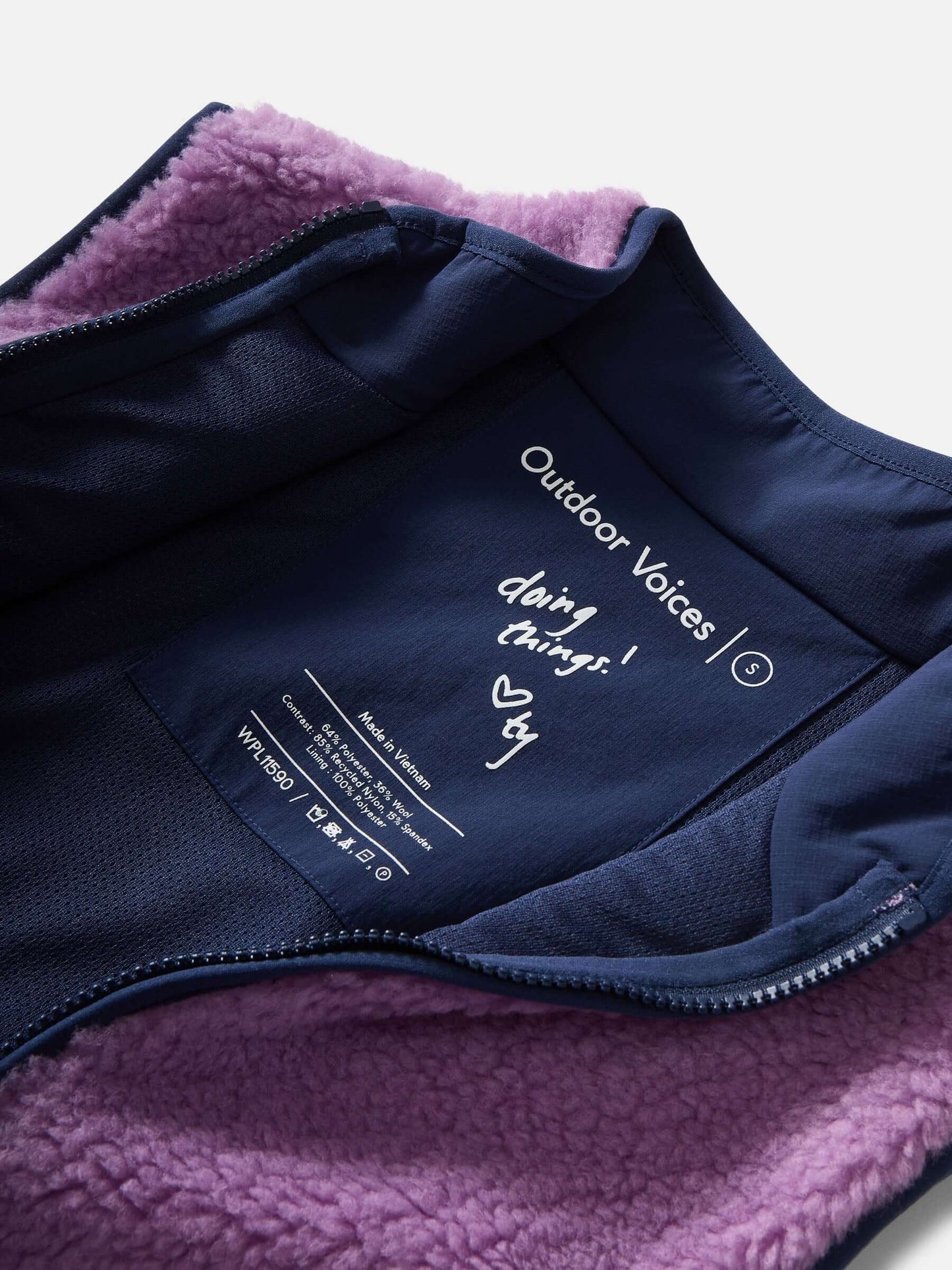Candy Fleece Vest Orchid Multi