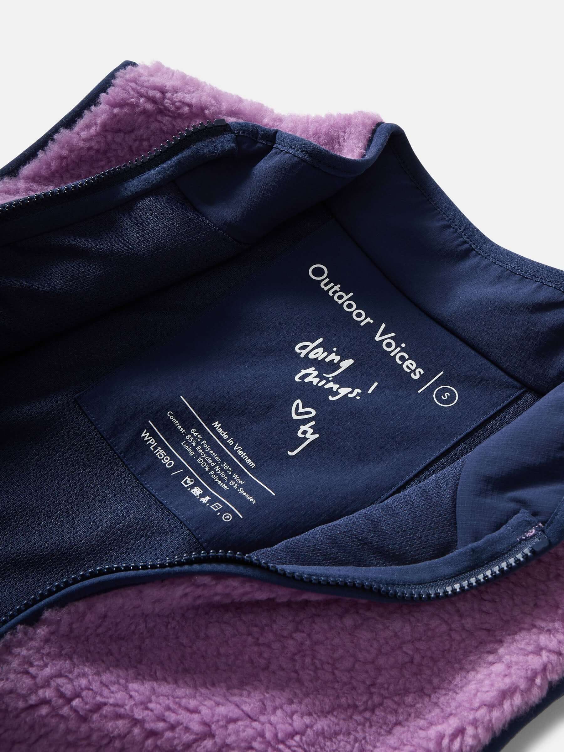 Candy Fleece Vest Orchid Multi